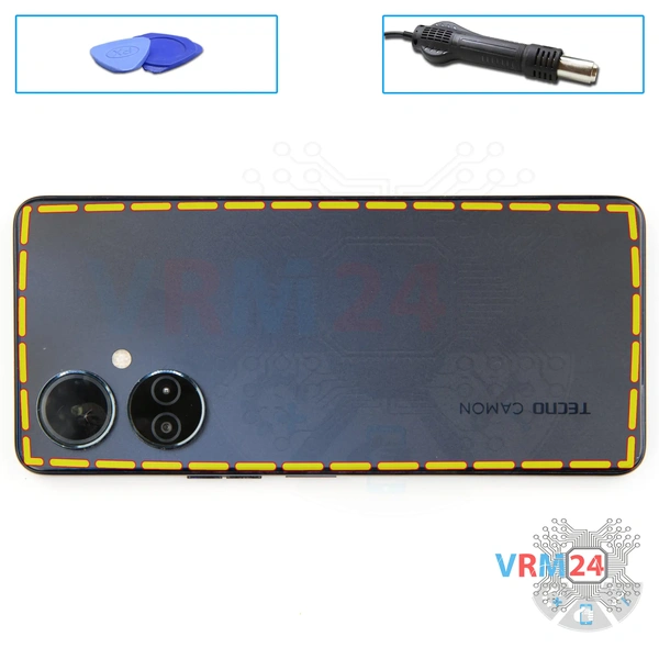 Ouvrez la coque arrière