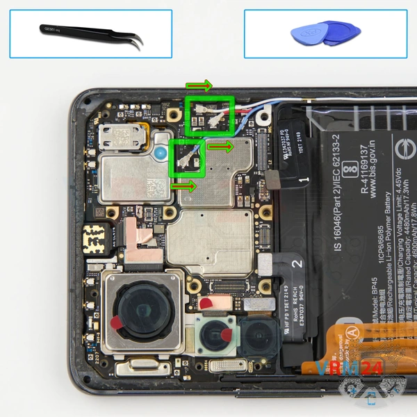 Disconnect the connectors