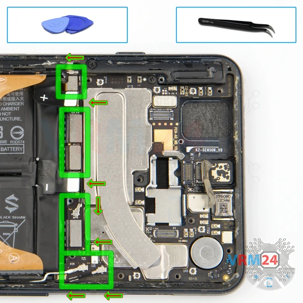 Disconnect the connectors