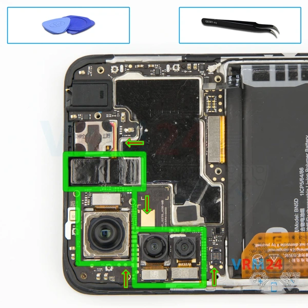 Remove the cameras
