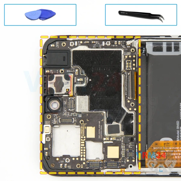 Remove the motherboard