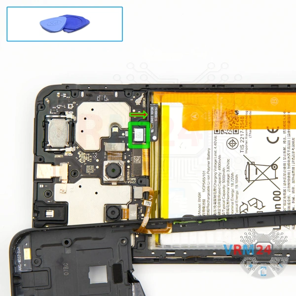 Desligar o conector da bateria