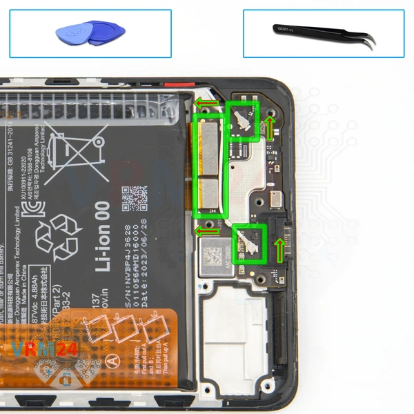 Disconnect the connectors