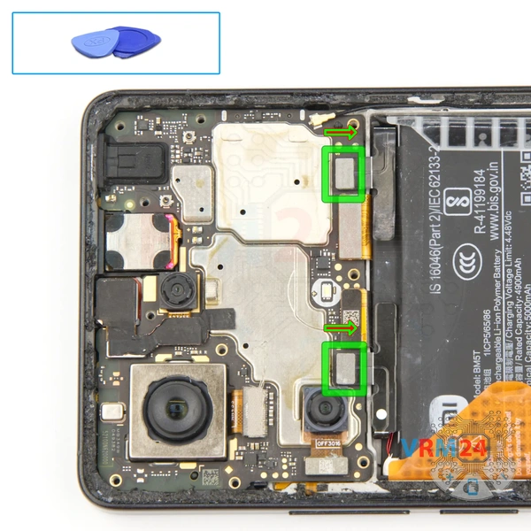 Déconnectez le connecteur de la batterie
