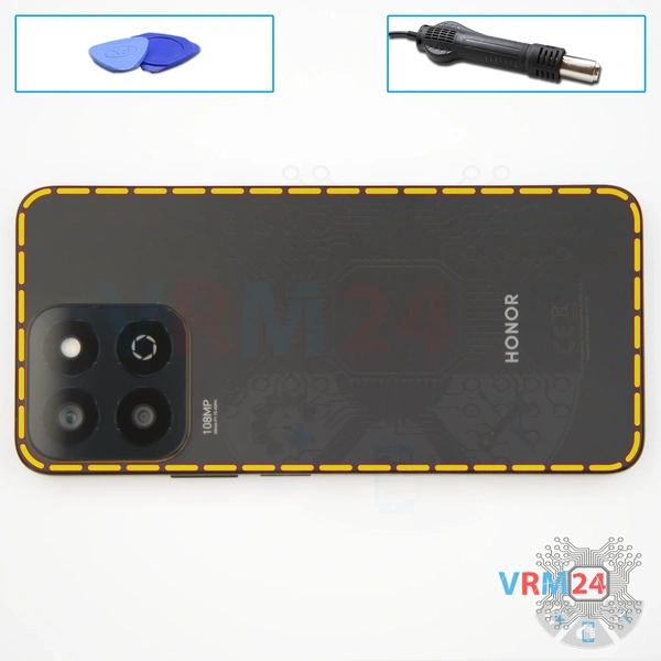 Ouvrez la coque arrière