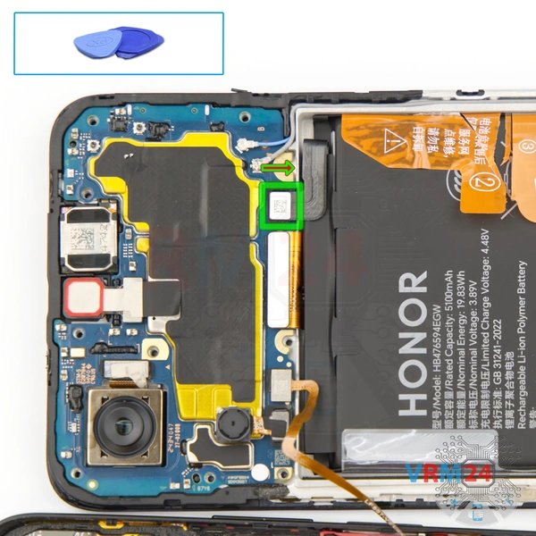 Déconnectez le connecteur de la batterie