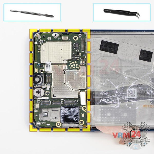 Remove the motherboard