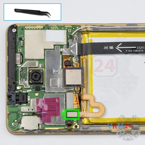 Desconecte el conector de la batería