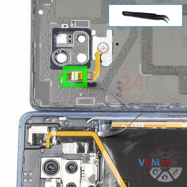 Retirar el sensor de huellas dactilares