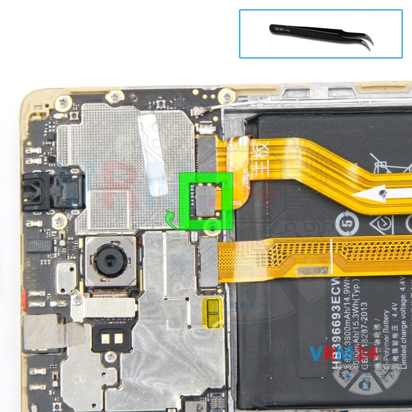 Desconecte el conector de la batería