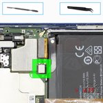 Desconecte el conector de la batería