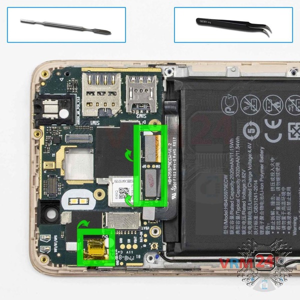 Disconnect the connectors