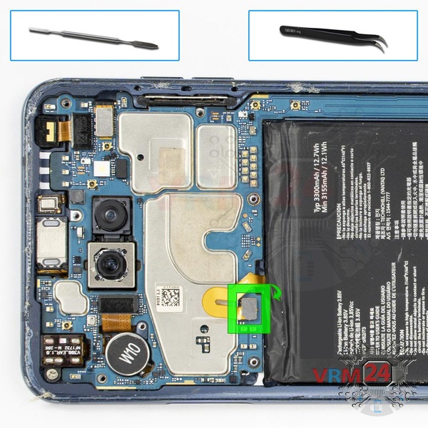 Desligar o conector da bateria
