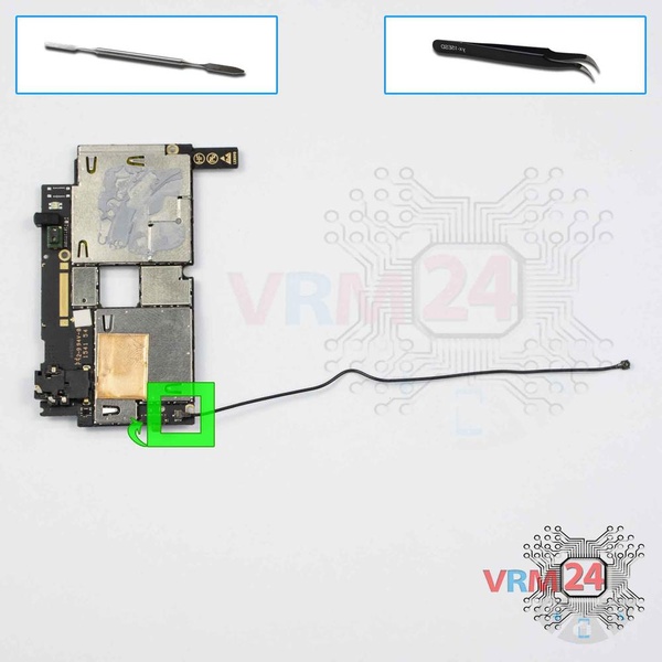 Retirez le câble coaxial