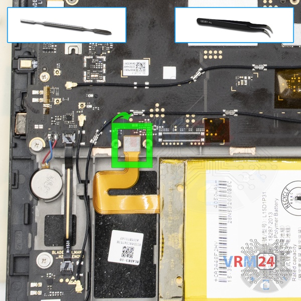 Desligar o conector da bateria