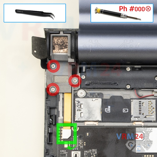 Desligar o conector da bateria
