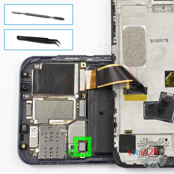 Disconnect the battery connector