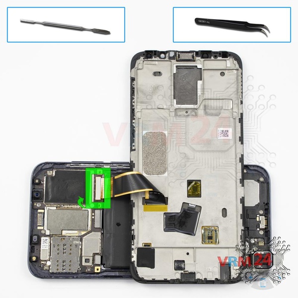 Open the display module