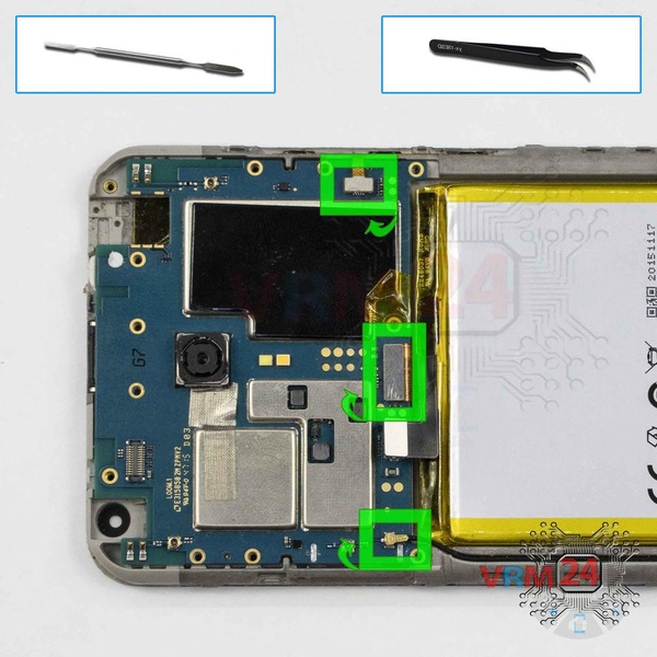 Disconnect the connectors