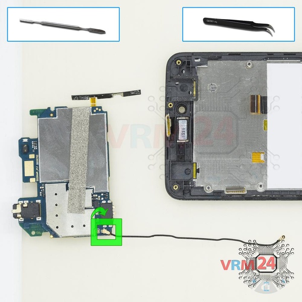 Retirez le câble coaxial