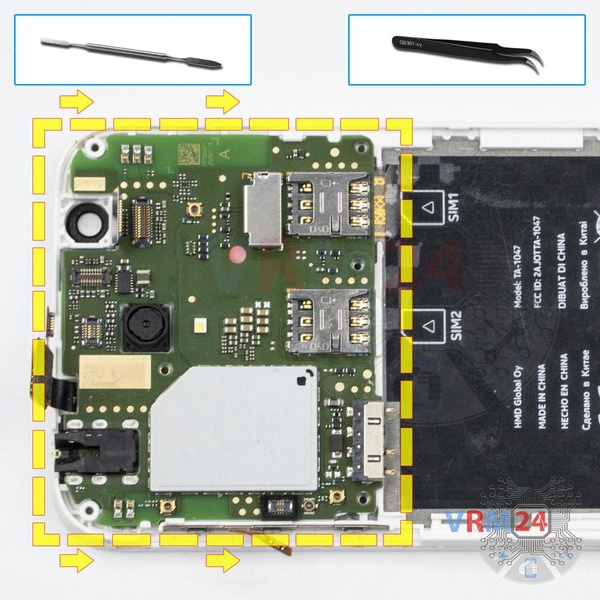 Turn over the PCB