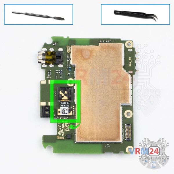 Remove the rear camera