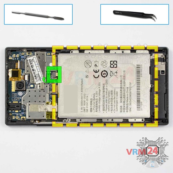 Desligar o conector da bateria