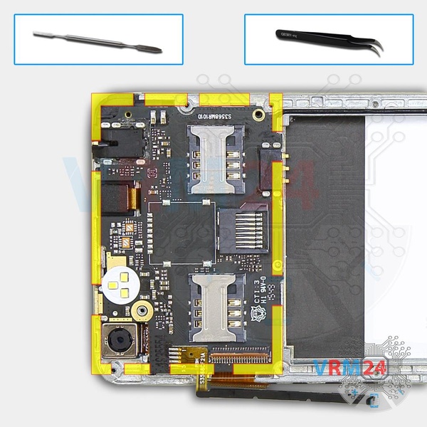 Remove the motherboard
