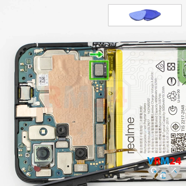 Déconnectez le connecteur de la batterie