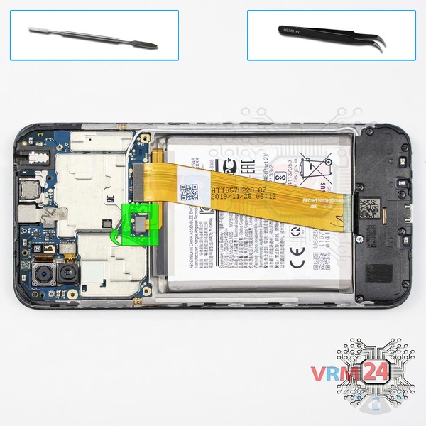Desconecte el conector de la batería