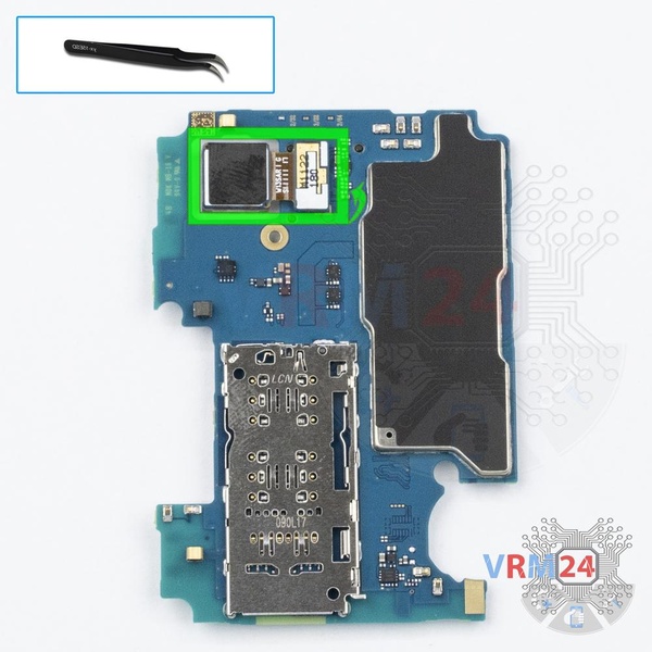 Remove the rear camera