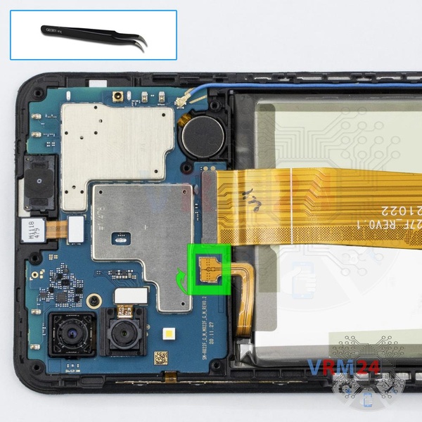 Disconnect the battery connector