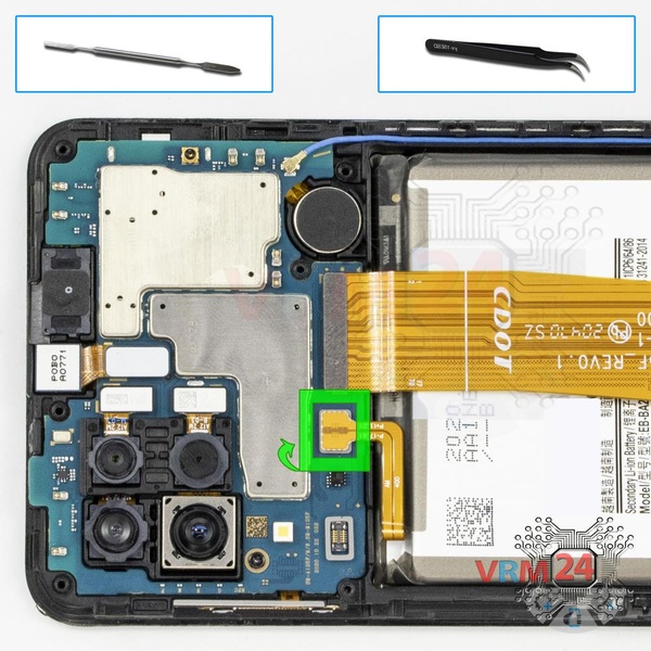 Desconecte el conector de la batería