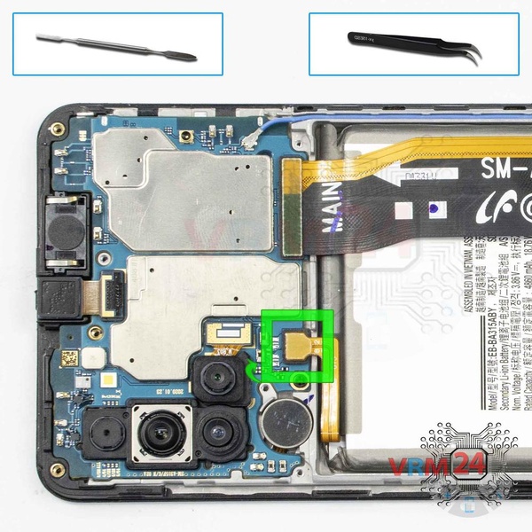 Déconnectez le connecteur de la batterie
