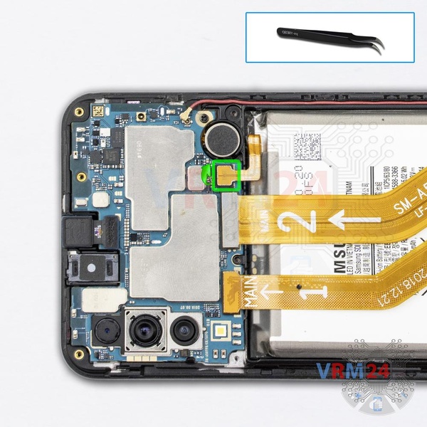 Desconecte el conector de la batería