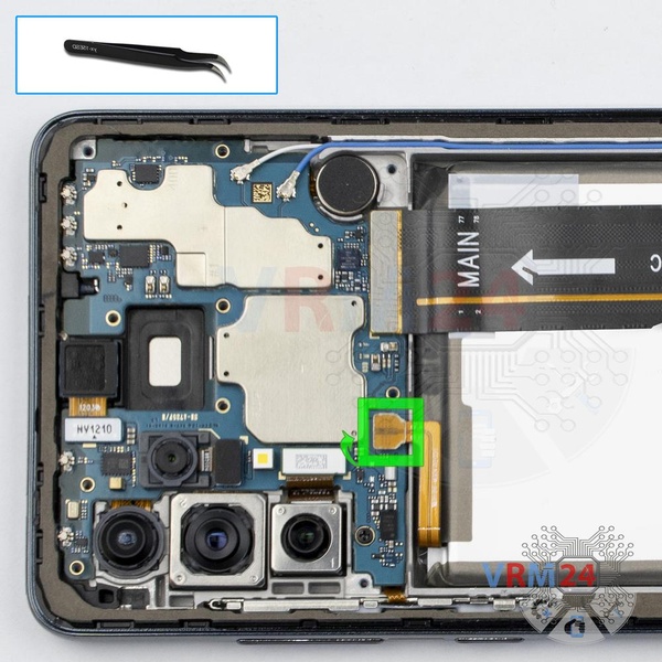 Disconnect the battery connector