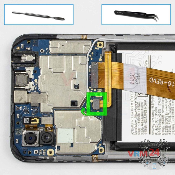 Desconecte el conector de la batería
