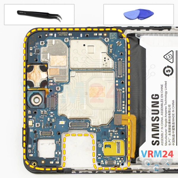 Remove the motherboard