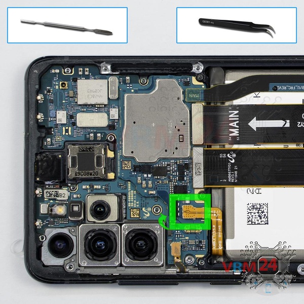 Desligar o conector da bateria