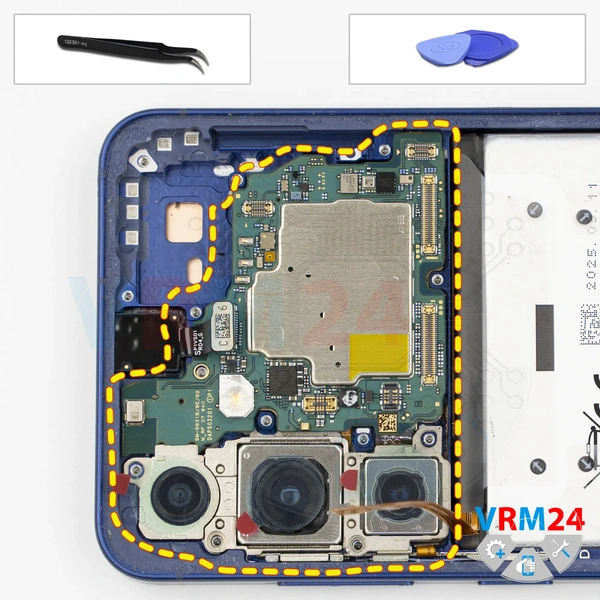 Remove the motherboard