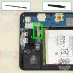 Déconnectez le connecteur de la batterie
