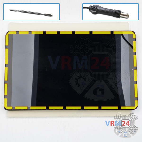 Open the display module