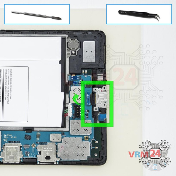Remove the charging port