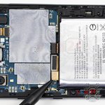 Déconnectez le connecteur de la batterie