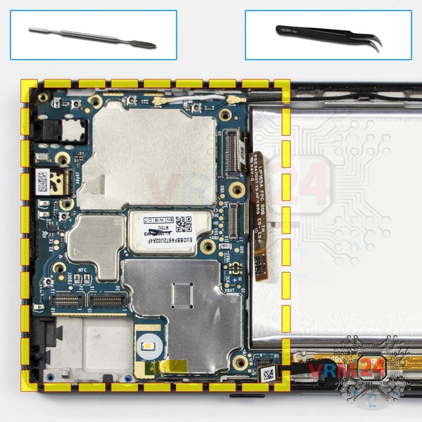 Remove the motherboard
