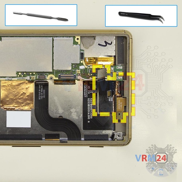 Remove the charging port