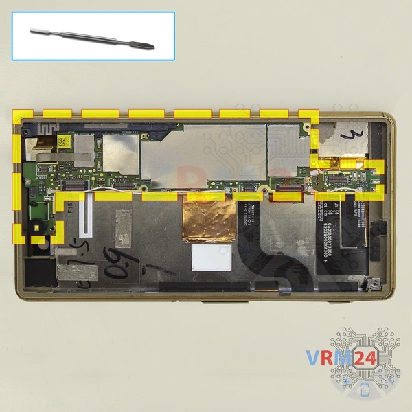 Remove the motherboard