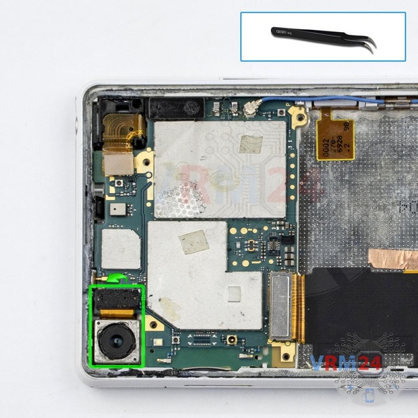 Remove the rear camera