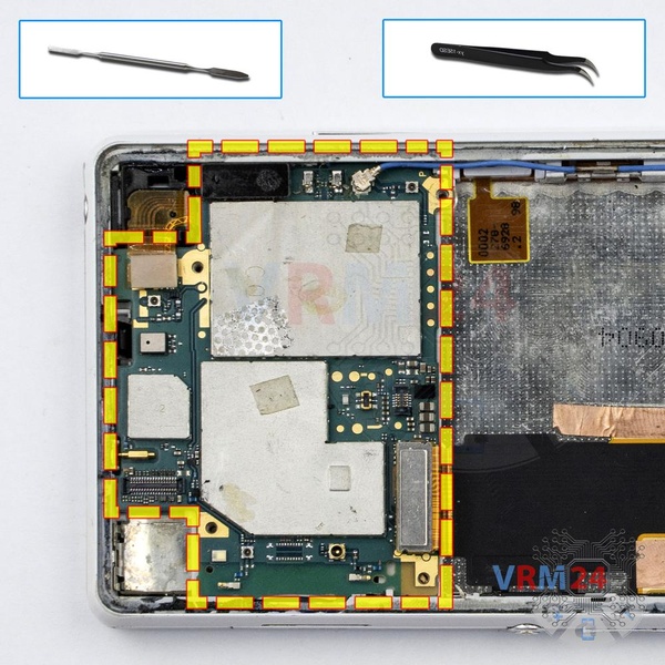 Remove the motherboard