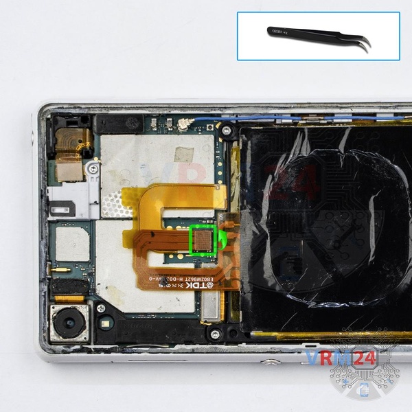 Disconnect the battery connector